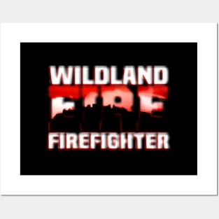 Wildland Fire Rescue Dept Firefighters Fire Uniform Posters and Art